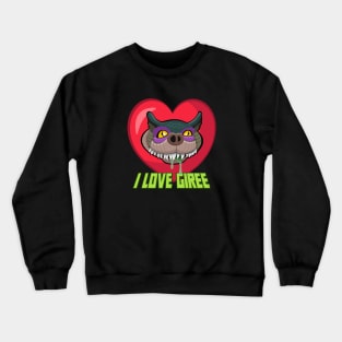 I Love Giree - Red & Green Crewneck Sweatshirt